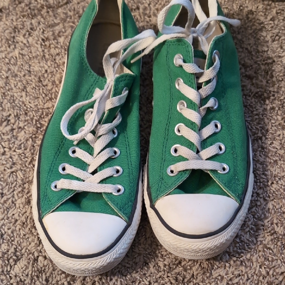 Green Canvas Sneakers